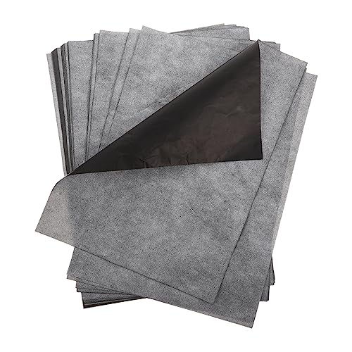 KOCKSHION 100 Blatt Kohlepapier Zeichnen Übertragen und Nachzeichnen von Mustern Papier und Mehr für Kreative Projekte und Büroanwendungen von KOCKSHION