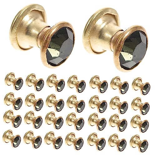 KOCKSHION 100 Stück Bunte Diamant Schmuck Strasssteine für Kleidung Hochwertige Verzierungen für DIY Schmuckdesign für Nähzubehör und Kunsthandwerk Grauer Diamant mit Goldrand von KOCKSHION