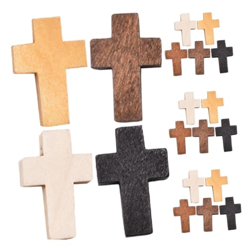 KOCKSHION 100 Stück Holz Kreuz Dekoration Retro Holz Anhänger für Wandkunst Farben pro Farbe Deko für Wohnzimmer Schlafzimmer und Mehr mit Sicherer Glatter Oberfläche KOCKSHION 100 Stück Holz Kreuz Dekoration Retro Holz Anhänger für Wandkunst Farben pro Farbe Deko für Wohnzimmer Schlafzimmer und Mehr mit Sicherer Glatter Oberfläche von KOCKSHION