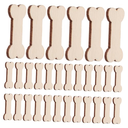 KOCKSHION 100 Stück Kleine Holz Hundeknochen zum Basteln Unfertige Knochenverzierungen für DIY Deko Kreative Holzanhänger für Heimdekoration und Partybedarf KOCKSHION 100 Stück Kleine Holz Hundeknochen zum Basteln Unfertige Knochenverzierungen für DIY Deko Kreative Holzanhänger für Heimdekoration und Partybedarf von KOCKSHION
