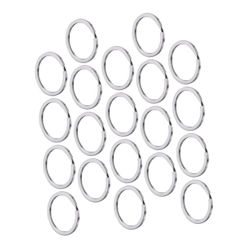 KOCKSHION 100 Stück Metall Schlüsselring Flache Spaltringe für Schlüsselanhänger Diy Zubehör für Schlüssel Taschen und Mehr KOCKSHION 100 Stück Metall Schlüsselring Flache Spaltringe für Schlüsselanhänger Diy Zubehör für Schlüssel Taschen und Mehr von KOCKSHION