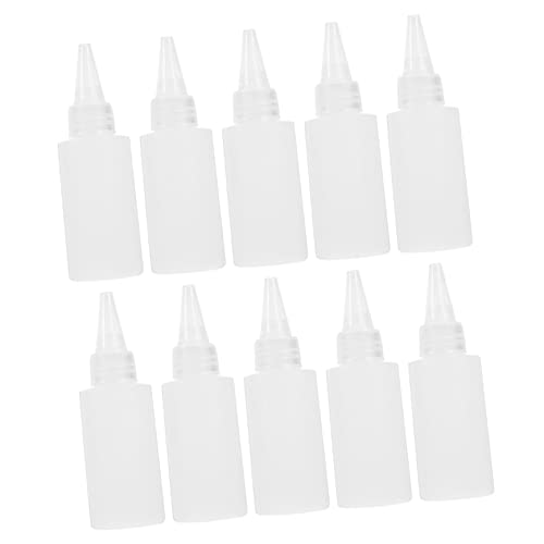 KOCKSHION 100 Stück Quetschflaschen Transparente Spritzflasche für Farben und Bastelprojekte zum Aufbewahren von Kleber Acrylfarben und Flüssigkeiten von KOCKSHION