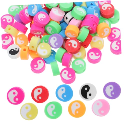 KOCKSHION 100 Stück Taichi Polymer Clay Perlen Kleine Runde Spacer Perlen für Handgefertigten Schmuck Bunte Tonperlen für Armbänder Halsketten Ohrringe DIY Schmuckherstellung KOCKSHION 100 Stück Taichi Polymer Clay Perlen Kleine Runde Spacer Perlen für Handgefertigten Schmuck Bunte Tonperlen für Armbänder Halsketten Ohrringe DIY Schmuckherstellung von KOCKSHION