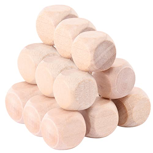 KOCKSHION 100 Stück Unbemalte Holzwürfel Sechseitige Holzklötze zum Basteln Bemalbare DIY Würfel für Natürliche Unbehandelte Holzblöcke für Spiele und Kreativprojekte KOCKSHION 100 Stück Unbemalte Holzwürfel Sechseitige Holzklötze zum Basteln Bemalbare DIY Würfel für Natürliche Unbehandelte Holzblöcke für Spiele und Kreativprojekte von KOCKSHION