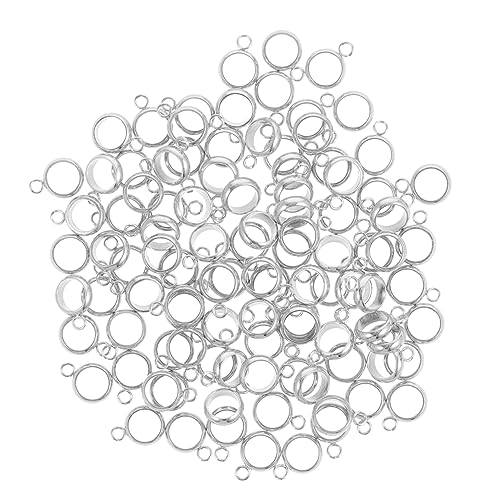 KOCKSHION 100 Teiliges Positionierungsperlen Set Aus Edelstahl Strasssteine Ketten Schlüsselbänder Drahthaken Spinner Kleiderständer Kleiderständer Der Ring Schmuckherstellung von KOCKSHION