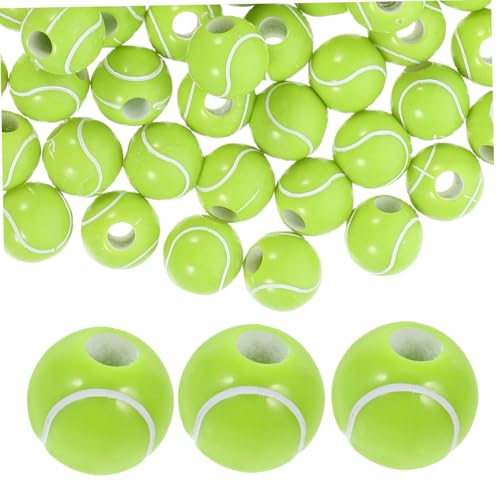 KOCKSHION 100Stücke DIY Tennisperlen Runde Acrylperlen Grün für Schmuckherstellung für Armbänder Halsketten und Bastelprojekte Langlebig und Vielseitig von KOCKSHION