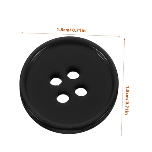 KOCKSHION 100Stücke Schwarze Harzknöpfe DIY Nähknöpfe für Kostümwerkzeuge Handarbeiten Scrapbooking und Bastelprojekte Hochwertige Glatte Oberfläche und Langlebig KOCKSHION 100Stücke Schwarze Harzknöpfe DIY Nähknöpfe für Kostümwerkzeuge Handarbeiten Scrapbooking und Bastelprojekte Hochwertige Glatte Oberfläche und Langlebig von KOCKSHION