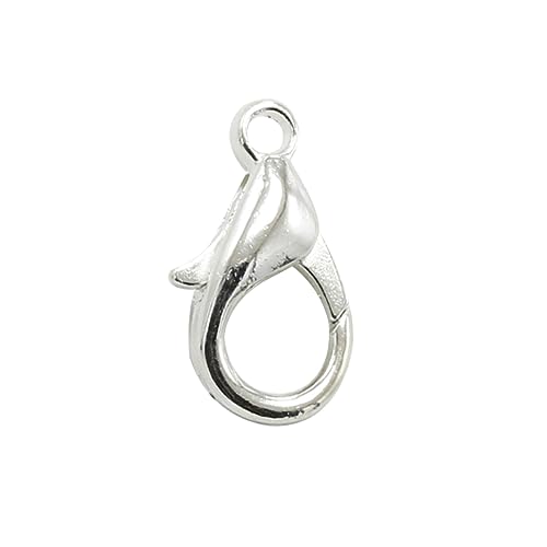 KOCKSHION 100Stücke Zinklegierung Lobster Clasp Verschlüsse für Schmuckherstellung für Armbänder Halsketten und DIY Projekte Glänzendem Silber KOCKSHION 100Stücke Zinklegierung Lobster Clasp Verschlüsse für Schmuckherstellung für Armbänder Halsketten und DIY Projekte Glänzendem Silber von KOCKSHION