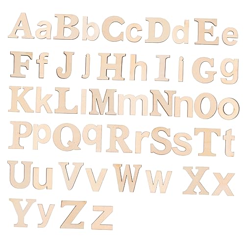 KOCKSHION 104Stücke Holzbuchstaben Unfertige Holzscheiben für DIY Hochzeitsdeko Alphabet Holzstücken für Geschenkanhänger und Kreative Bastelprojekte für Feste und Feiertage KOCKSHION 104Stücke Holzbuchstaben Unfertige Holzscheiben für DIY Hochzeitsdeko Alphabet Holzstücken für Geschenkanhänger und Kreative Bastelprojekte für Feste und Feiertage von KOCKSHION