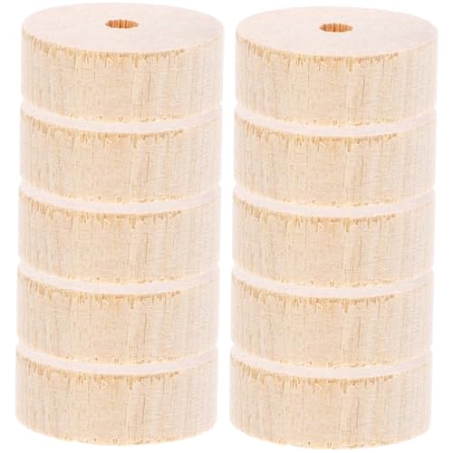 KOCKSHION 10Stücke Holzräder DIY Bastelzubehör für Holzhandwerk Widerstandsfähige Holzräder für Spielzeugfahrzeuge für Projekte und Modellbau KOCKSHION 10Stücke Holzräder DIY Bastelzubehör für Holzhandwerk Widerstandsfähige Holzräder für Spielzeugfahrzeuge für Projekte und Modellbau von KOCKSHION