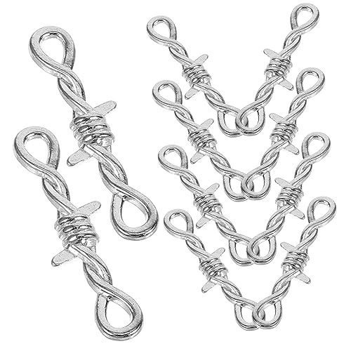 KOCKSHION 10Stücke Metallverschluss für Halsketten Schmuckverschluss für DIY Armbänder Hochwertige Verbindungsverschlüsse für Schmuckherstellung Glatt und Sicher von KOCKSHION