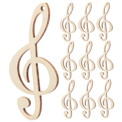 KOCKSHION 10Stücke Musiknoten Holzscheiben Unlackierte DIY Holzstücke für Kreative Dekoration für Schulbedarf und Bastelprojekte Leicht und Verarbeitet KOCKSHION 10Stücke Musiknoten Holzscheiben Unlackierte DIY Holzstücke für Kreative Dekoration für Schulbedarf und Bastelprojekte Leicht und Verarbeitet von KOCKSHION