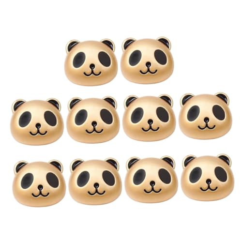 KOCKSHION 10Stücke Panda Förmige Spacer Perlen für Haarschmuck DIY Accessoires für Halsketten Armbänder und Dekoration Multifunktionale Vielseitige Bastelperlen von KOCKSHION