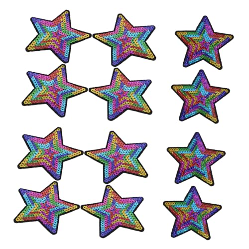 KOCKSHION 12 Stück Stern Patches mit Pailletten Aufnäher für Kleidung Hüte und Schuhe Mehrfarbige Gestickte Flicken für Diy Projekte Funkelnde Applikationen für Designs KOCKSHION 12 Stück Stern Patches mit Pailletten Aufnäher für Kleidung Hüte und Schuhe Mehrfarbige Gestickte Flicken für Diy Projekte Funkelnde Applikationen für Designs von KOCKSHION