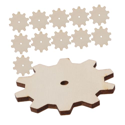 KOCKSHION 12 Stücke Modell Gebäude Liefert Unfinished Ornamente Beige Holz von KOCKSHION
