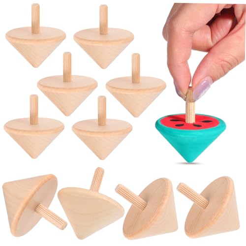 KOCKSHION 12Stücke Teiliges Holzkreisel für DIY Handbemalte Gyros Fördert Kreativität und Motorische Fähigkeiten Mitgebsel für Geburtstagsfeiern und Bastelprojekte KOCKSHION 12Stücke Teiliges Holzkreisel für DIY Handbemalte Gyros Fördert Kreativität und Motorische Fähigkeiten Mitgebsel für Geburtstagsfeiern und Bastelprojekte von KOCKSHION