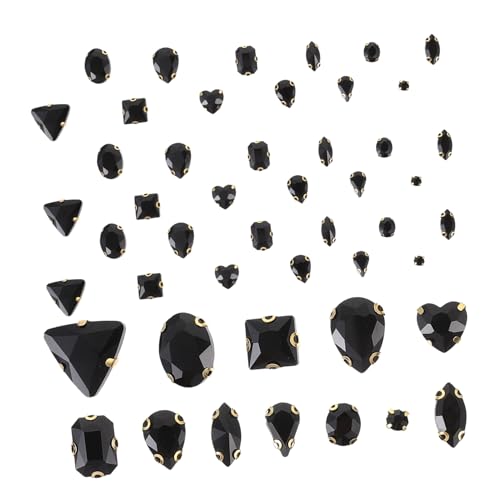 KOCKSHION 130 Stück Bekleidungsmaterialien Applikationen Basteln Nähen Dekorationen Schmuckherstellung Zubehör Charms Edelsteine ​​Zum Basteln Strass Dekore Strasssteine ​​Für von KOCKSHION