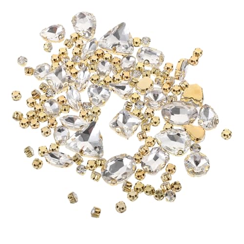 KOCKSHION 130 Stück DIY Strasssteine Edelsteine ​​Für Kleidung Schmuckherstellung Basteln Nagel Strasssteine Große Strasssteine ​​Für Kleidung Nägel Charms Applikationen von KOCKSHION