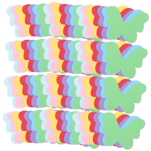 KOCKSHION 140 Stück Teiliges Papier Ausschnitte Schmetterlingsdesign Dekoratives DIY Bastelpapier für Sicher und Langlebig für Klassenzimmer Schultafeln und Partys von KOCKSHION