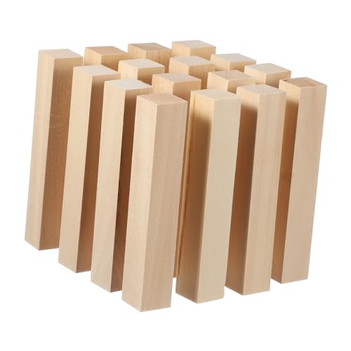 KOCKSHION 16 Stück Streifen aus Lindenholz Herstellung Malerei Balsa Holzbearbeitung Basteln für Bastelstöcke aus Holz quadratische Holzdübel Holzstreifen Holzblock quadratische Holzstäbchen KOCKSHION 16 Stück Streifen aus Lindenholz Herstellung Malerei Balsa Holzbearbeitung Basteln für Bastelstöcke aus Holz quadratische Holzdübel Holzstreifen Holzblock quadratische Holzstäbchen von KOCKSHION