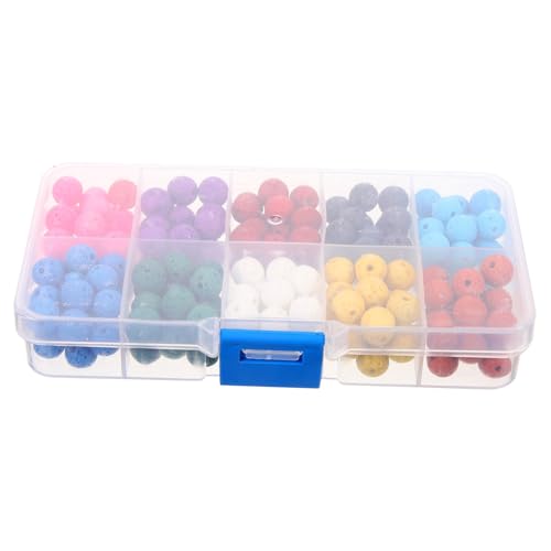 KOCKSHION 180Stücke Natürliche Lava Perlen Farben Runde Spacer Perlen für Schmuckherstellung DIY Armbänder Halsketten und Ohrringe Hochwertige Steinperlen für Basteln KOCKSHION 180Stücke Natürliche Lava Perlen Farben Runde Spacer Perlen für Schmuckherstellung DIY Armbänder Halsketten und Ohrringe Hochwertige Steinperlen für Basteln von KOCKSHION
