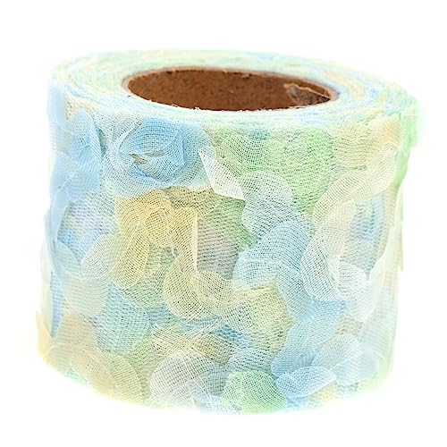 KOCKSHION 1Rolle Chiffon Stickerei Dekoration für Kleidung Rosenblüten Haarnadel Zubehör DIY Bastelmaterial für Projekte und Festliche Anlässe von KOCKSHION