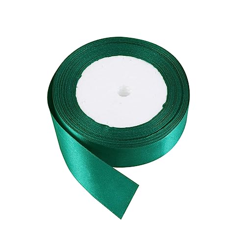 KOCKSHION 1Rolle Doppelseitiges Satinband Yards Grün für Hochzeitsdekoration Geschenkverpackungen Bastelprojekte und Mehr Hochwertiges Faltenfreies Dekoband von KOCKSHION