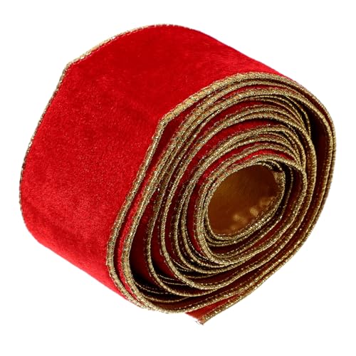KOCKSHION 1Rolle Geschenkband Samt Zuschneidbar für DIY Geschenkverpackungen und Dekorationen Langlebig und Leicht Perfektes Zubehör für Feste und Feiern von KOCKSHION
