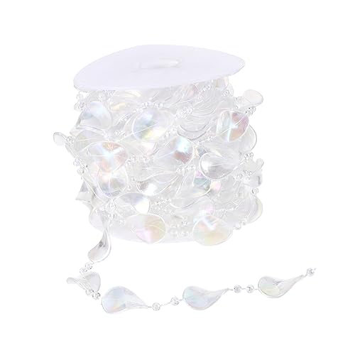 KOCKSHION 1Rolle Transparente Acryl Perlenkette für Hochzeitsdekoration Dekorative Schnur mit Ahornblatt Design Vielseitig Einsetzbar für Partys Lichterketten und DIY Projekte KOCKSHION 1Rolle Transparente Acryl Perlenkette für Hochzeitsdekoration Dekorative Schnur mit Ahornblatt Design Vielseitig Einsetzbar für Partys Lichterketten und DIY Projekte von KOCKSHION