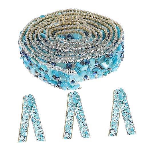 KOCKSHION 1Rolle Zierband Strass für Bastelprojekte Farbige Steinverzierung mit Heißem Schmelzkleber für Hochzeitsdekoration Kleidung Taschen und Accessoires KOCKSHION 1Rolle Zierband Strass für Bastelprojekte Farbige Steinverzierung mit Heißem Schmelzkleber für Hochzeitsdekoration Kleidung Taschen und Accessoires von KOCKSHION