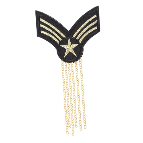 KOCKSHION 1Stück Quaste Schulterabzeichen für Herren Mode Epaulet mit Stoffstickerei und Eisenmaterial für Schuluniformen Leicht und Langlebig KOCKSHION 1Stück Quaste Schulterabzeichen für Herren Mode Epaulet mit Stoffstickerei und Eisenmaterial für Schuluniformen Leicht und Langlebig von KOCKSHION