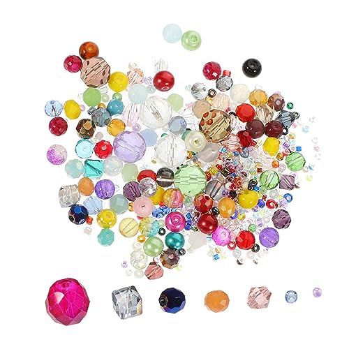 KOCKSHION 1Tasche Glasperlen DIY Perlen für Armbänder Schmuckherstellung und Bastelprojekte Abstandsperlen Kristallglas für und Dekorationen von KOCKSHION