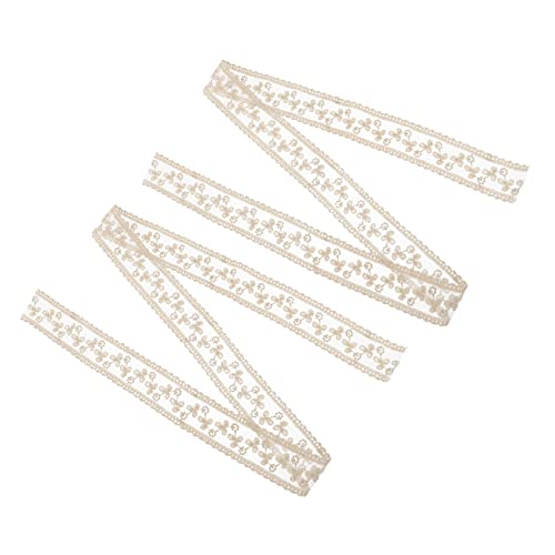 KOCKSHION 2 STÜCK Teiliges DIY Haarschmuck mit Goldgestickten Blumenborten Bastelmaterial für Hochzeits und Partydekoration für Schleifen und Kreative Projekte von KOCKSHION