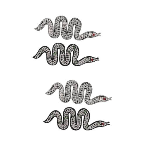KOCKSHION 2 Sätze Beaded Snake Patches Handgefertigte Dekorative Stoffaufnäher Für Kleidung Taschen Und Diy Projekte Langlebig Und Farbecht Für Gestaltung 2 Stücke * 2 KOCKSHION 2 Sätze Beaded Snake Patches Handgefertigte Dekorative Stoffaufnäher Für Kleidung Taschen Und Diy Projekte Langlebig Und Farbecht Für Gestaltung 2 Stücke * 2 von KOCKSHION