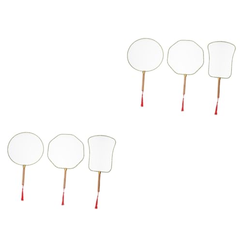 KOCKSHION 2 Sätze Blanko Diy Fächer Handgemachte Malerei Fächer Mit Runden Bambusgriffen Für Kreative Projekte Fördert Fantasie Und Kreativität Zufällige Farbe 3 Stück * 2 KOCKSHION 2 Sätze Blanko Diy Fächer Handgemachte Malerei Fächer Mit Runden Bambusgriffen Für Kreative Projekte Fördert Fantasie Und Kreativität Zufällige Farbe 3 Stück * 2 von KOCKSHION