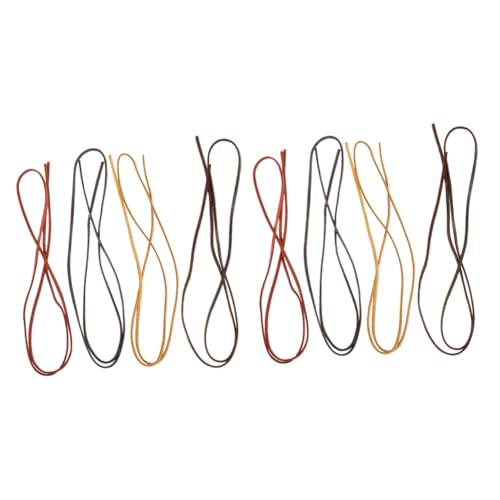 KOCKSHION 2 Sätze Teiliges Flachen Lederbändern Für DIY Schmuck Hochwertige Rindsleder Schnur Orange Schwarz Mittelbraun Für Armbänder Und Kreative Handwerksprojekte 4 Stück * 2 KOCKSHION 2 Sätze Teiliges Flachen Lederbändern Für DIY Schmuck Hochwertige Rindsleder Schnur Orange Schwarz Mittelbraun Für Armbänder Und Kreative Handwerksprojekte 4 Stück * 2 von KOCKSHION