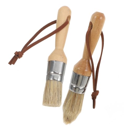 KOCKSHION 2 Stück Autowaschbürste Werkzeug Rundbürste Kunstpinsel Wachspinsel Ölpinsel Kleiner Pinsel Beige Holz KOCKSHION 2 Stück Autowaschbürste Werkzeug Rundbürste Kunstpinsel Wachspinsel Ölpinsel Kleiner Pinsel Beige Holz von KOCKSHION
