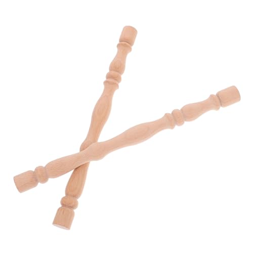 KOCKSHION 2 Stück Holz Roman Säulen für Bastelprojekte Säulen für Möbelverzierungen Tischbeine und Dekoration für Weinregale und Diy Projekte von KOCKSHION
