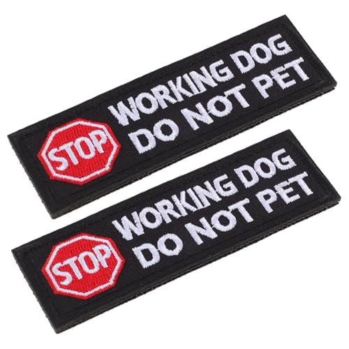 KOCKSHION 2 Stück Hundegeschirr mit Etikett für Diensthunde klein Diensthundegeschirr Hundepatch nicht streicheln Gurte Diensthundepatch Service-Tier-Patch Polyester Schwarz KOCKSHION 2 Stück Hundegeschirr mit Etikett für Diensthunde klein Diensthundegeschirr Hundepatch nicht streicheln Gurte Diensthundepatch Service-Tier-Patch Polyester Schwarz von KOCKSHION