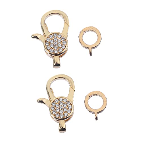 KOCKSHION 2 Stück Lobster Claw Verschlüsse für Diy Schmuckherstellung Goldene Verbindungsstücke für Armbänder und Langlebige Kettenverschlüsse für Kreative Projekte von KOCKSHION