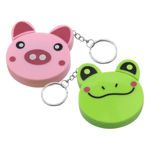 KOCKSHION 2 Stück Miniaturschneider Schlüsselanhänger mit Tierdesigns Flexibles Maßband Einziehbar und für Geschenkidee KOCKSHION 2 Stück Miniaturschneider Schlüsselanhänger mit Tierdesigns Flexibles Maßband Einziehbar und für Geschenkidee von KOCKSHION