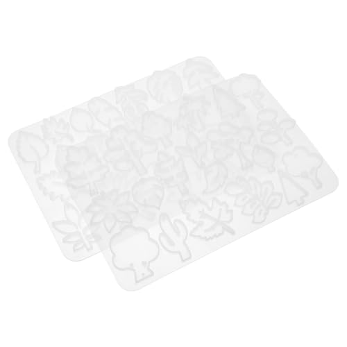 KOCKSHION 2 Stück Ohrringform Ohrringe Schmuckformen Für Epoxidharz Silikonharz Ohrringformen Ohrringharzformen Kieselgel Transparent von KOCKSHION
