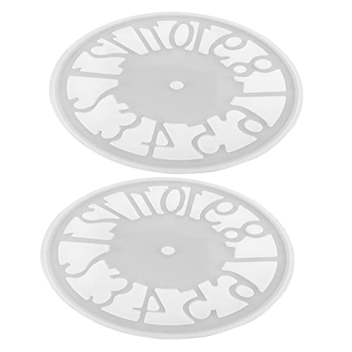 KOCKSHION 2 Stück Silikon Uhrenform und Wiederverwendbar DIY Epoxidharz Gießform für Nostalgische Silikonform für Handwerksprojekte Perfektes für Bastelfreunde KOCKSHION 2 Stück Silikon Uhrenform und Wiederverwendbar DIY Epoxidharz Gießform für Nostalgische Silikonform für Handwerksprojekte Perfektes für Bastelfreunde von KOCKSHION