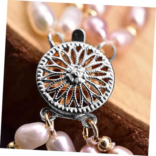 KOCKSHION 2 Stück Teiliges Schmuckverschluss Halsketten Mehrlagige Trennung DIY Kettenverbinder Langlebiges Material Geeignet für Damen Schmuckherstellung und Kettenverlängerung von KOCKSHION