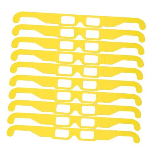 KOCKSHION 20 Paare Rauchglas Brille für Festivals und Partys Gelb Bequem für Langen Tragekomfort Immersives für Lichtshows und Musikfestivals für Kostüme und Feiern von KOCKSHION