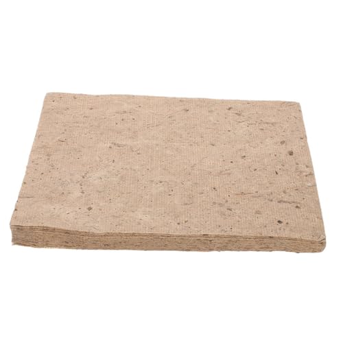 KOCKSHION 20 Stück Maulbeerpapier Decoupage-Papier zum Basteln handgefertigt Herstellung Decoupage-Papierkalligraphie Scrapbook-Papierblock hausgemachtes Papier Decoupage-Reispapier Beige von KOCKSHION