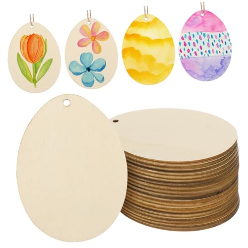 KOCKSHION 20 Stück Ostereier-Anhänger aus Holz Knospenvasen Feder-Hängehandwerk Torbogen Wohnkultur basteln für ostern basteln zu ostern Osterschmuck aus Holz Osterei-Anhänger Hölzern Beige KOCKSHION 20 Stück Ostereier-Anhänger aus Holz Knospenvasen Feder-Hängehandwerk Torbogen Wohnkultur basteln für ostern basteln zu ostern Osterschmuck aus Holz Osterei-Anhänger Hölzern Beige von KOCKSHION