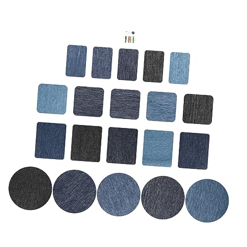 KOCKSHION 20 Stück Pullover Patch schneiden Reparatur von DIY-Patches Knieflicken bügeln Ellbogen-Knie-Patch drucken Patches mit Leopardenflecken zum Aufbügeln von KOCKSHION