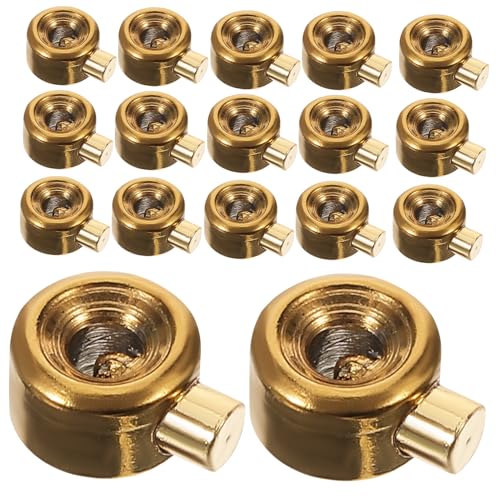 KOCKSHION 20 Stück Stainless Steel DIY Perlen Teilig für Armbänder und Schmuckherstellung Langlebige Bastelperlen mit Glatter Oberfläche und Runden Kanten für Kreative Projekte von KOCKSHION