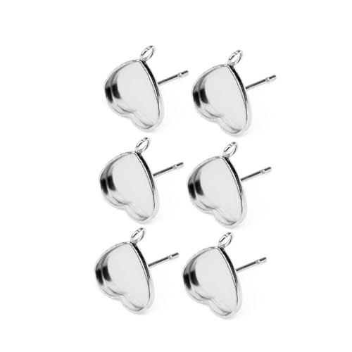 KOCKSHION 20 Stück Teiliges Ohrstecker Basis Herzform DIY Schmuckzubehör für Damen Ohrschmuck Selber Machen und Basteln mit Langlebigem Material KOCKSHION 20 Stück Teiliges Ohrstecker Basis Herzform DIY Schmuckzubehör für Damen Ohrschmuck Selber Machen und Basteln mit Langlebigem Material von KOCKSHION
